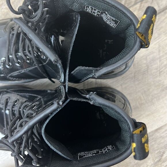 Dr. Martens Junior 1460 Patent Leather Lace Up Boots US 4 - Picture 11 of 12